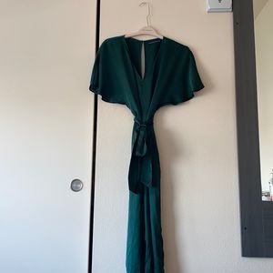 Medium Abercrombie green jumpsuit